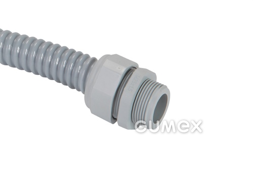 Verbinder AUK 158 M, für WELLFLEX PVC111 und PUR118, 10mm/Außengewinde M12x1,5, PA6/PP, -35°C/+80°C, 